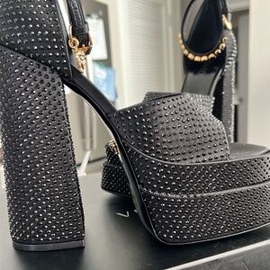Brand New Versace Crystal Platform Heels